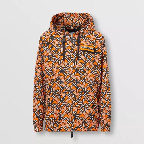  BURBERRY 22年秋冬 男士 專屬標(biāo)識印花尼龍連帽外套 80567671