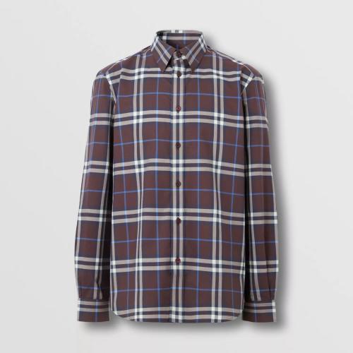  BURBERRY 22年秋冬 男士 格紋棉質襯衫 80557271
