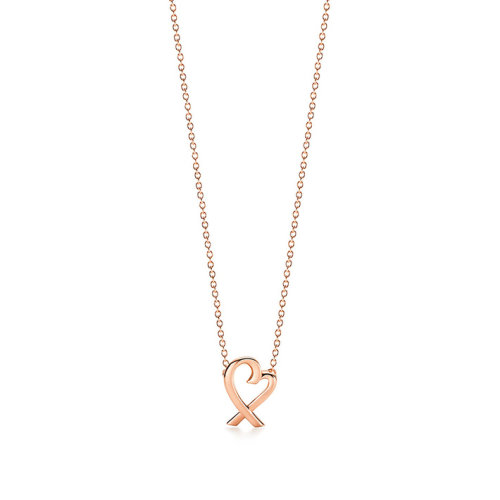 Tiffany & Co./蒂芙尼  PalomaPicasso?系列 18K金玫瑰金愛心吊墜項(xiàng)鏈 34614555