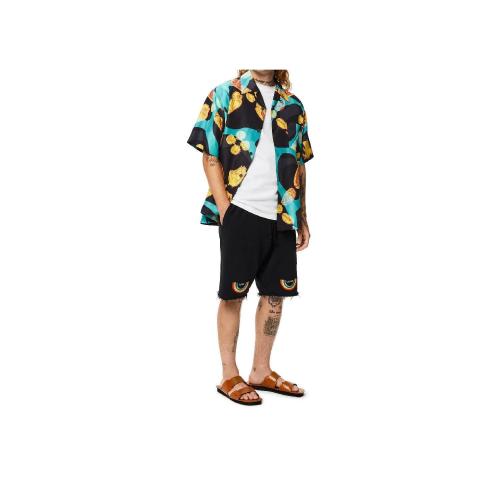  LOEWE羅意威 22年秋冬 男士 短褲 Rainbow patch shorts in cotton H616Y27X07-8946