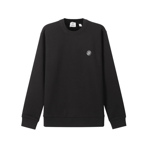 BURBERRY/博柏利【22春夏新款】男士棉質圓領長袖衛衣運動衫專屬標識裝飾 80417001
