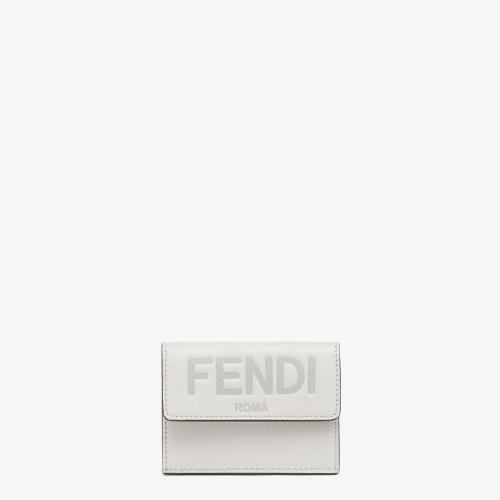  FENDI芬迪 22年春夏 女士 錢包 淺灰色皮夾 8M039_AYZF1C76