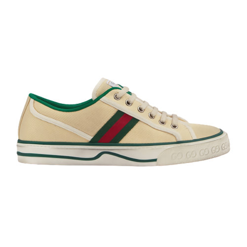 GUCCI/古馳 新款女士米色 Tennis 1977休閑運動鞋606110GZO309361