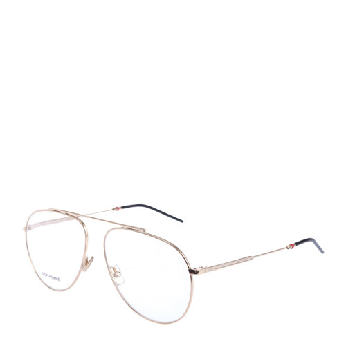 DIOR/迪奧女士時尚金色邊框透明鏡片眼鏡光學鏡架 DIOR0221-101287J5G5914