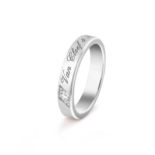  VCA梵克雅寶 22年秋冬 女士 戒指 Toujours Signature Etoiles婚戒，4毫米 VCARP5YW00 預定商品1-3周發貨