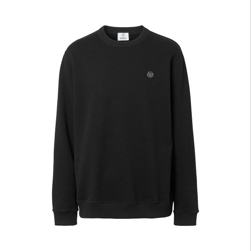 BURBERRY/博柏利 男士黑色棉質長袖上衣衛衣 8041700