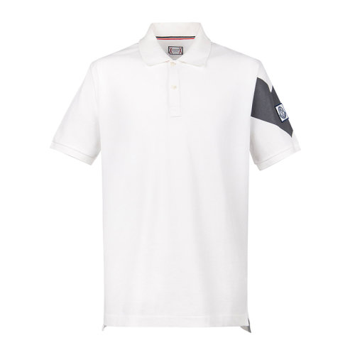 Moncler/蒙克萊 男裝 服飾 白色棉翻領男士短POLOT恤