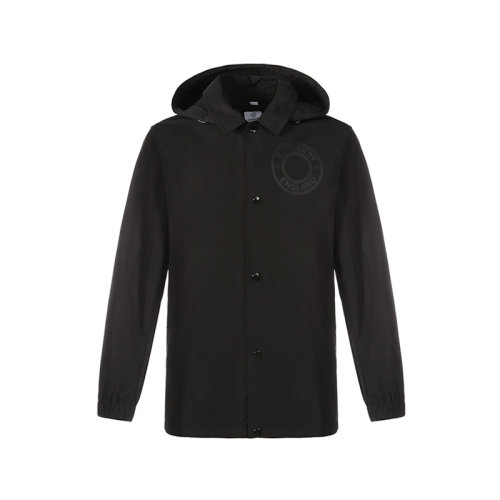 BURBERRY/博柏利 男士夾克 男款聚酯纖維連帽夾克上衣外套LOGO圖案 80431441