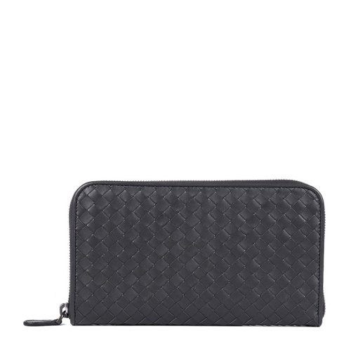  Bottega Veneta/葆蝶家 男士黑色羊皮錢包 311263V4651 1000 PLSX