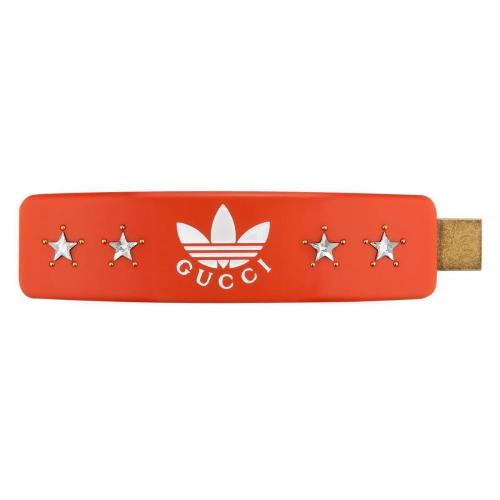  GUCCI古馳 22年秋冬 女士 adidas x Gucci聯名系列星星發夾 702940 IAABI 8517