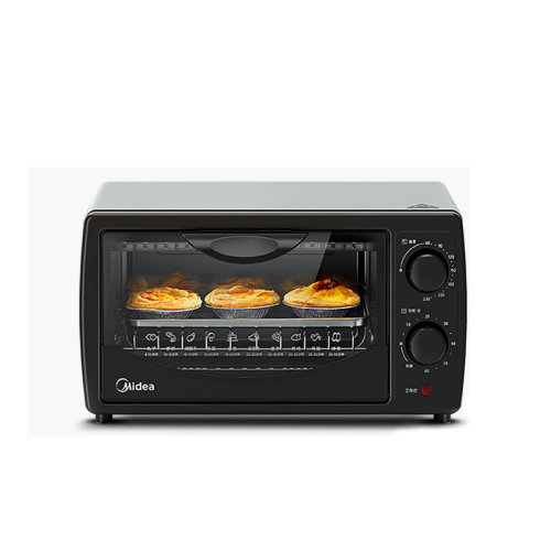 Midea/美的 電烤箱家用迷你多功能烘焙蛋糕小烤箱PT1011可拆卸底盤【新款】