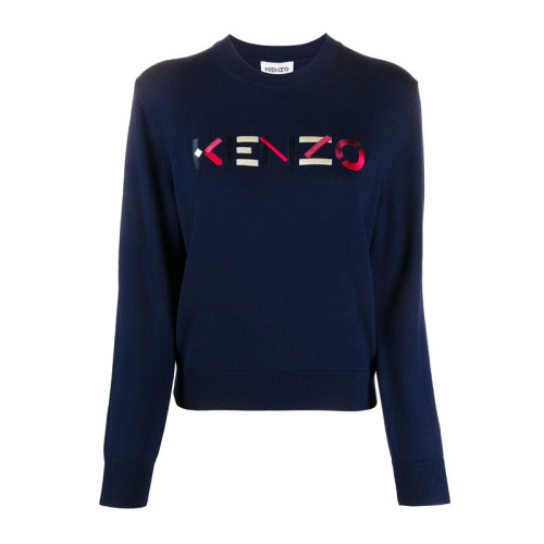 Kenzo 高田賢三 女士 服裝 藍色字母LOGO休閑衛衣 女衛衣