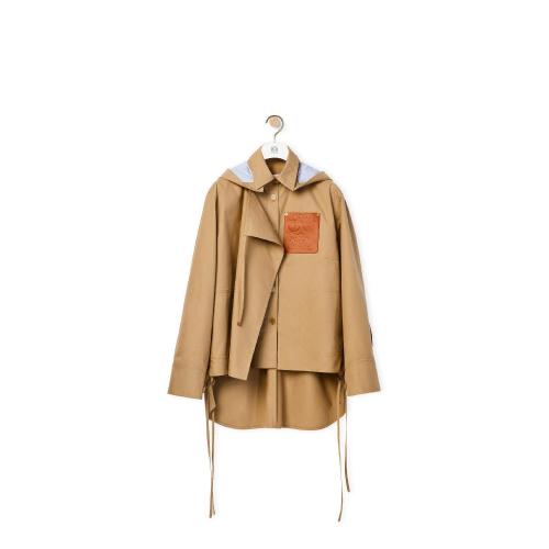  LOEWE羅意威  女士 罩衫 Military hooded parka in cotton S540Y02X10-3550 預定商品1-3周發貨