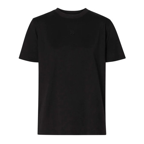 BURBERRY/博柏利女裝 服飾 時(shí)尚休閑 棉質(zhì)圓領(lǐng)TB刺繡logo標(biāo)識(shí)半袖 女士短袖T恤 8015186