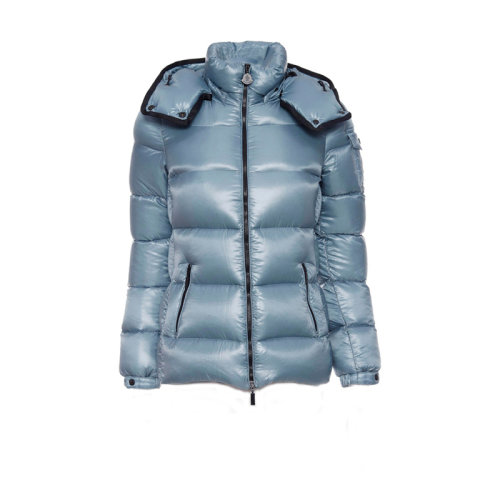 Moncler/蒙克萊  冬季藍色連帽輕薄通勤女士羽絨服