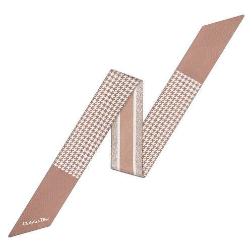 DIOR/迪奧新款 Mitzah 30 Montaigne系列 女士風玫瑰白絲斜紋絲巾15MON106I601_C420