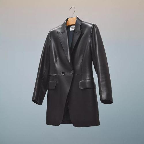  HERMES愛馬仕 22年秋冬 女士 夾克 Veste sartoriale en cuir H2H1202D40238
