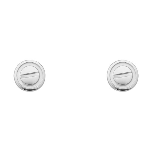 CARTIER/卡地亞 經典LOVE系列 18K金白金螺釘LOVE耳釘 B8301256