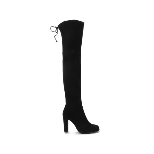 Stuart Weitzman/斯圖爾特韋茨曼 女士絨面革/織物高跟高筒靴長靴 HIGHLAND