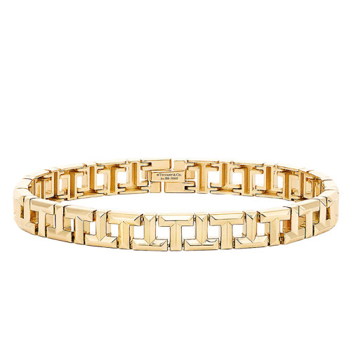 Tiffany & Co./蒂芙尼 18K金 黃金 True 窄式手鏈GRP10566