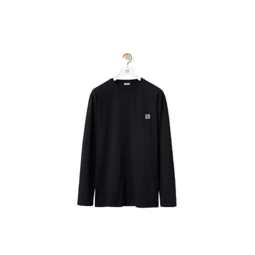  LOEWE羅意威 男士 長袖T恤 Anagram 圓領長袖T恤 H526Y24J04-1100 預定商品1-3周發貨