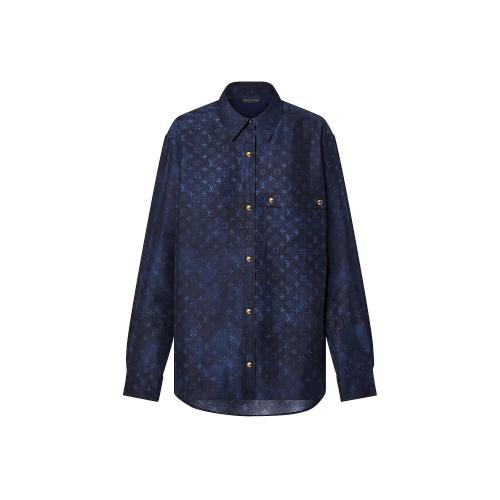  LV路易威登 22年秋冬 女士 長袖襯衫 MONOGRAM 襯衫 1AAKFL 1AAKFM 1AAKFH 1AAKFK 1AAKFI 1AAK