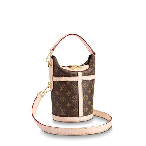 明星同款 Louis Vuitton/路易威登 DUFFLE 女士老花水桶手提包薯條包 M43587