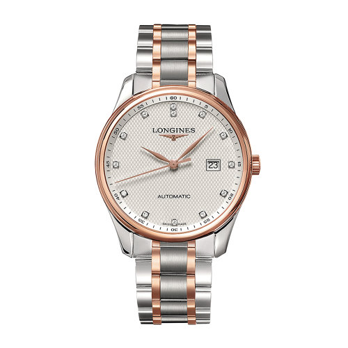 LONGINES/浪琴 名匠系列 18K金 鉆石時標 自動機械男士腕表 L2.893.5.77.7