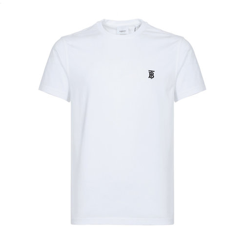 BURBERRY/博柏利 巴寶莉男裝 TB胸標(biāo) 小白T 男士白色棉質(zhì)短袖春夏T恤 8014021WHIT (批次不同新舊版標(biāo)簽除機(jī)發(fā)放)