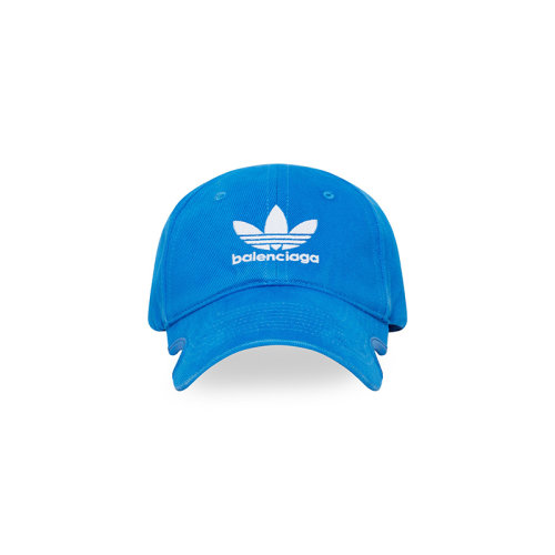 Balenciaga/巴黎世家 22年秋冬新款 ADIDAS聯名Speed系列 男女同款藍色純棉棒球帽723749410B24877