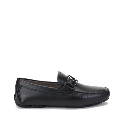 Salvatore Ferragamo/菲拉格慕 男士牛皮SF扣飾開車莫卡辛鞋休閑樂福鞋 0741584
