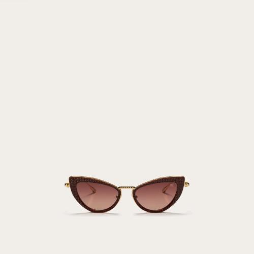  VALENTINO華倫天奴 22年秋冬 女士 太陽眼鏡 VIII - LUNETTES OEIL-DE-CHAT EN TITANE ET POLY