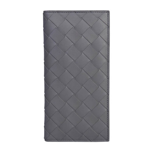 Bottega Veneta/葆蝶家  寶緹嘉錢包 男士黑色牛皮經典時尚雙折編織錢包 592780VCPQ4