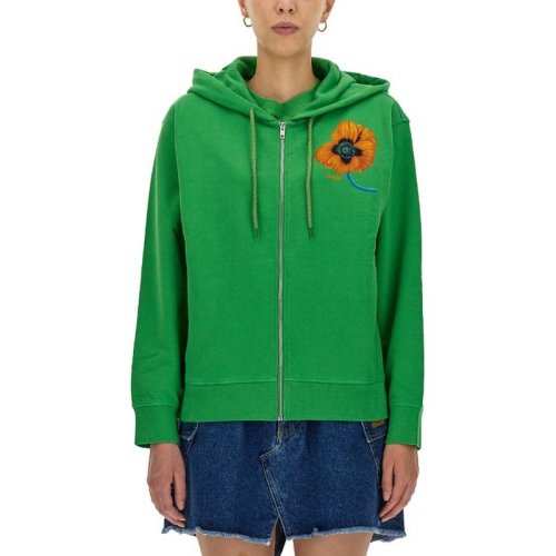  KENZO/高田賢三 女士綠色棉質衛衣 FC62BL8004MF 57 PLFSX