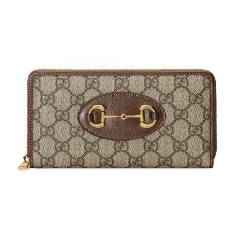  GUCCI古馳 22年秋冬 女士 Gucci 馬銜扣1955系列系列全拉鏈錢包 621889 92TCG 8563 預定商品2-6周發貨