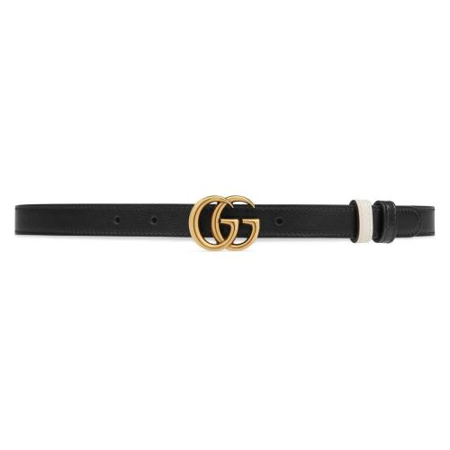  GUCCI古馳 22年秋冬 女士 雙G帶扣雙面窄版腰帶 659418 0YATC 1089