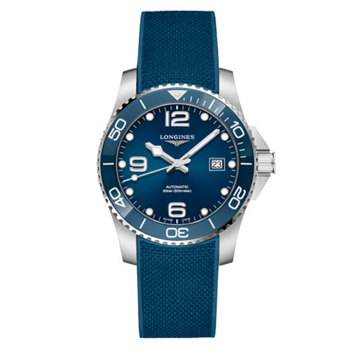 LONGINES/浪琴 康卡斯?jié)撍盗?自動機械不銹鋼陶瓷藍盤休閑男表41毫米L3.781.4.96.9
