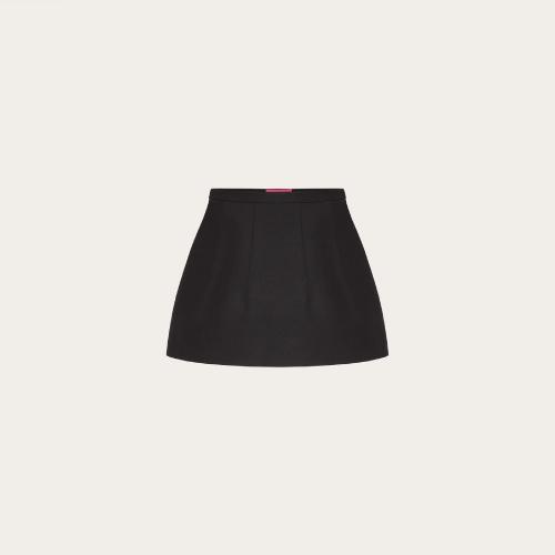  VALENTINO華倫天奴 22年秋冬 女士 半身裙 MINIJUPE EN CREPE COUTURE 1B0RA9401CF0NO