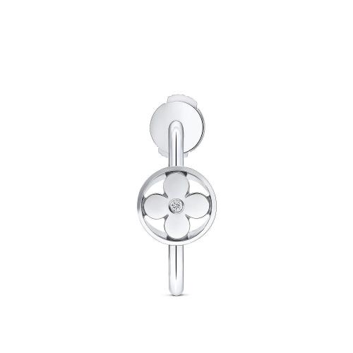  LV路易威登 22年秋冬 女士 耳環 IDYLLE BLOSSOM SMALL HOOP 18K 金鉆石耳環 Q06177