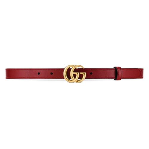  GUCCI古馳 22年秋冬 女士 雙G帶扣皮革腰帶 409417 0YA0O 6638