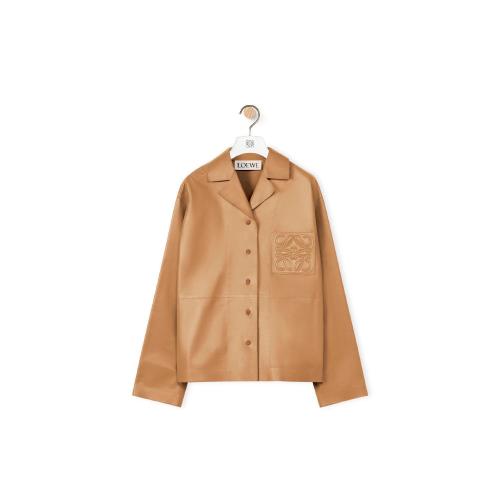  LOEWE羅意威 22年秋冬 女士 長(zhǎng)袖襯衫 Anagram pyjama shirt in nappa S359Y31L03-5542