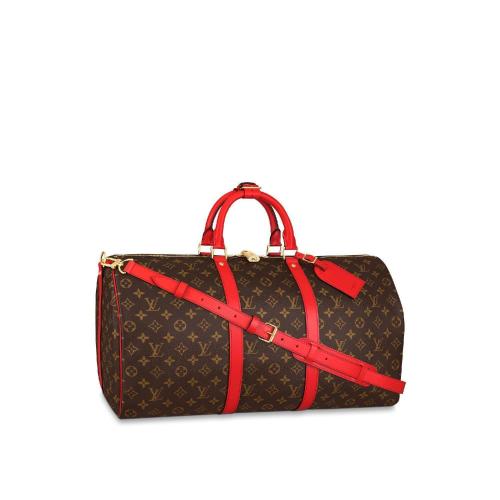  LV路易威登 22年秋冬 女士 旅行包 SAC KE*w*EPALL BANDOULIERE 50 M44740 預定商品2-6周發貨