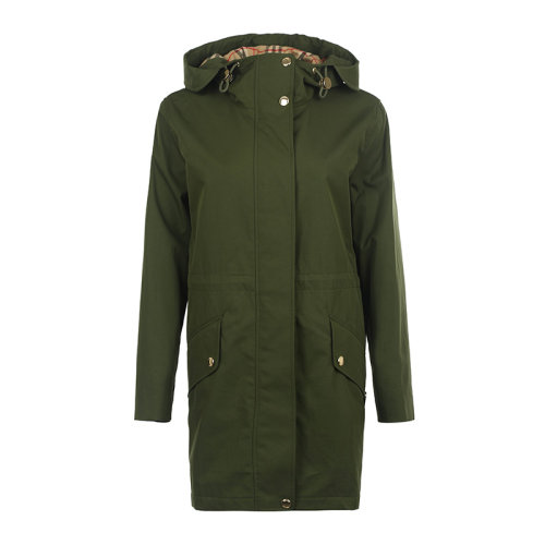 BURBERRY/博柏利女士外套女士長款連帽風(fēng)衣8054331