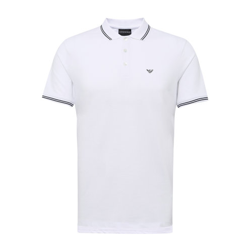 Emporio Armani/安普里奧阿瑪尼 時尚經典款條紋領男士短POLO衫8N1F2B-1JPTZ-0945