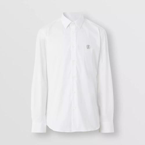  BURBERRY 22年秋冬 男士 專屬標識圖案彈力棉質(zhì)混紡襯衫 80427711 預定商品1-3周發(fā)貨