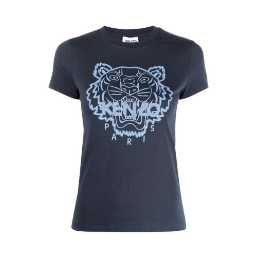  KENZO/高田賢三 女士藍色棉質短袖T恤 FB62TS8404YG 79 PLFSX