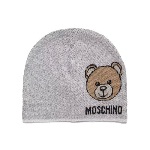MOSCHINO/莫斯奇諾 男女同款 灰色羊毛時尚帽子 65214M2346001