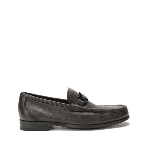 Salvatore Ferragamo 菲拉格慕 男士GRANDIOSO系列牛皮Gancio飾扣商務皮鞋 0642847 EEE