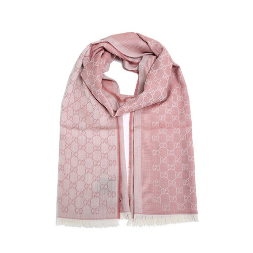 GUCCI/古馳  女士雙G羊毛大方巾 圍巾 80%羊毛 20%桑蠶絲 140*140CM 簡約時尚易搭配