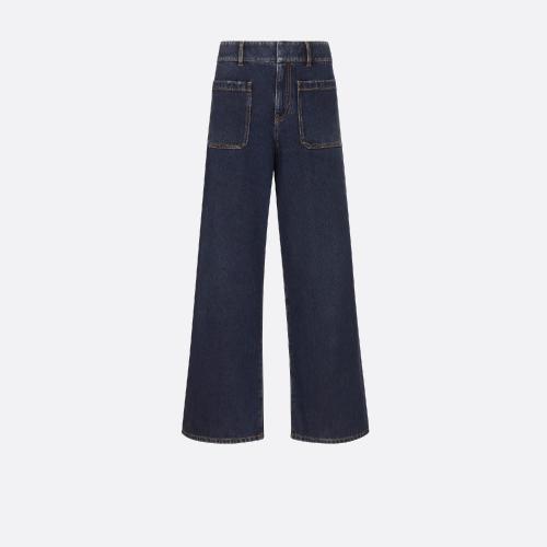  DIOR迪奧    女士 休閑褲 Denim Couture 喇叭牛仔褲 142P30A3394_X5651 預定商品1-3周發貨